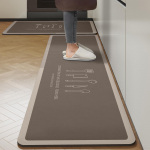 &Otilde;li imav libisemiskindel k&ouml;&ouml;gip&otilde;randamatt - mustust ja kulumist h&uuml;lgav, kergesti hooldatav diatomiitmudast jalamatt. 60x90+60x180cm