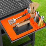 Silikoonmatt Blackstone'ile, 16 * 11,5 tolli Toidukvaliteediga silikoonist ahju t&ouml;&ouml;riistamatt, Ideaalne Blackstone'i resti tarvik. 1 hall v&auml;rv