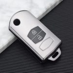 Mazda Demio jaoks 2 3 5 6 M3 M5 M6 CX-5 CX7 CX9 RX8 MX5 MPV 2 nupuga auto v&otilde;tme&uuml;mbrise kate V&otilde;tmeta kaugjuhtimispuldi korpuse nahakaitse