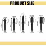 Rongon p&ouml;&ouml;rlevate puuriterade komplekt, 5 tk, 1/4 6 mm varrega t&ouml;&ouml;riista v&otilde;imsus