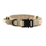 Reguleeritav Plutus Pet Tactical koera kaelarihm, pehme polsterdatud M khaki