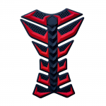 3D kummist gaasik&uuml;tte&otilde;li paagi padja kaitsekate universaalne mootorratta paagi kleebis kalaluu punane