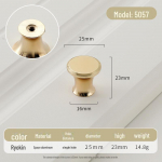 Kuldne &uuml;mmargune &uuml;he auguga luksuslik sahtli k&auml;epide moodsate lihtsate riidekappide jaoks