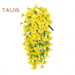 Kunstlikud rippuvad petuunia&otilde;ied UV-kindlad kunsttaimed v&auml;litingimustesse v&otilde;lts petuunia triibuline kevad suvi dekoor koju kaminale uksele verandale terrassile heleroosa v&auml;rv