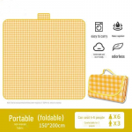 Ruuduline piknik ja lauamatt: &Uuml;hekordne, kollane/punane &ndash; mitmek&uuml;lgne &otilde;ues grillimiseks, toidukioskiteks, restoranideks, hotellideks 1.5x2 m