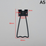 Pildiraami molbert tagasein, peen dekoratiivne riistvara, kunstiteoste vitriin, molbert tagaseina hoidik 46*115mm h&otilde;be