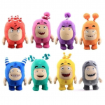 8 tk/partii Oddbods multikas 18CM Fuse Jeff Newt Odd ZEE Bods t&auml;idetud pl&uuml;&uuml;sist m&auml;ngunukk lastele kingitused PP puuvill kodukaunistus 8Pcs