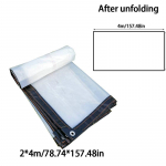 Veekindel pol&uuml;et&uuml;leenkile present &ouml;&ouml;silmustega v&auml;listingimustes kasutamiseks 2*4m