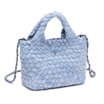 Kootud K&auml;ekott, Naiste Moodne Kett, &Uuml;he&otilde;laline K&ouml;&ouml;giviljakorv, Crossbody Kott 17*13*10