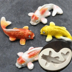 3D DIY silikoonist kalakujuline koogivorm karpkala fondantvorm &scaron;okolaadiseebivorm