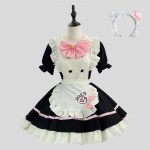 Armas neiu l&uuml;hikeste varrukatega kleit cosplay Lolita Halloween naiste kost&uuml;&uuml;m + peapael 2-osaline komplekt XXXXXL