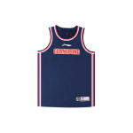 Li Ning CBA seeria professionaalne korvpalli v&auml;rviplokk &uuml;mara kaelusega varrukateta s&auml;rk klassikaline versioon meeste s&auml;rk sinine AAYT829-2 M