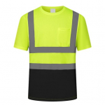 Meeste helkurriided, O-kaelusega l&uuml;hikeste varrukatega, k&otilde;rge n&auml;htavusega T-s&auml;rk v&otilde;rgust paneelidega, t&ouml;&ouml;stuslikud t&ouml;&ouml;riided L