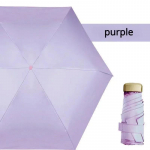 Anti UV Super Mini Pocket Compact p&auml;ikesevari Kokkupandav vihma tuulekindel reisi mini vihmavari Iron&6K