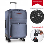 Suure mahutavusega Oxfordi riidest k&auml;rukohver universaalsete rataste ja paroolilukuga meestele ja naistele 28-inch [Extra Large, Caution, Can Pack Quilt]
