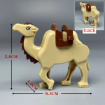 MOC Keskaegsed Ehitusklotsid Figuuritarvikud Loomaaed Aafrika Elevant Kaamel Hirv Hunt Krokodill S&otilde;jaratsu Mini Telliskivi M&auml;nguasi Kingitus R058
