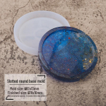 Isetegemise kristall-epoks&uuml; ruudukujulised, &uuml;mmargused ja kuusnurksed alusalused vormikomplekt soontega aluse ja esitusalusega