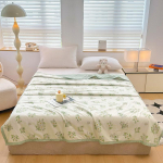 Kevadsuvi puuvillane tekk &otilde;huke tekk T&auml;iskasvanutele Laste King tekk Lapitehnikaga vooditekk Luksuslik vooditekk 200x230cm Kodukaunistus 200X230cm Thin Quilts rohuroheline v&auml;rv