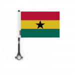 Drapeau - Ghana - 10 t&uuml;kki - 14 x 21 cm - pol&uuml;ester - v&auml;limine - rekto/verso