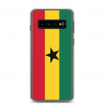 Coque T&eacute;l&eacute;phone &ndash; Samsung &ndash; Galaxy S21 &ndash; Drapeau du Ghana &ndash; Souple &ndash; mitmev&auml;rviline