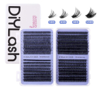 640 kimbukest Segmenteeritud D-Song &Uuml;ksik kimbuke Paksud Segatud Vale Ripsmete Komplekt 10-18Mm diy