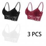 Moodne seksikas varrukateta vest, heegeldatud p&auml;itsetega pitsist p&uuml;ksid, rihmaga Bralette rinnahoidja Cami Crop top One size