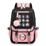 Armas Anime Multikas Harajuku Seljakott Teismeliste Mood V&auml;ljas T&auml;nav USB Seljakott Lahe Seljakott Anime Seljakott Koolikotid roosa