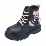 T&uuml;drukute Mood Nahksaapad Paksu P&otilde;hjaga Laste Printsessi Saapad Pehmed Hingavad V&auml;rvide Sobitamine Armastuse Paik Laste Modelli Saapad 26