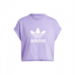 Adidas Originals Adicolor Classics Kolmeleheline L&uuml;hikeste Varrukate Lahtine T-s&auml;rk Naiste Topid Magic-Faint-Purple IC5468 XL
