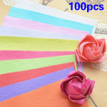 100 tk Origami paber Kawasaki roos K&auml;sitsi valmistatud DIY materjal Dekoratiivpaber Scrapbooking paber