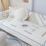 Diivanipadi Lihtne kaasaegne Four Seasons universaalne libisemisvastane puuvillane istmepadjad Korea pastoraalses stiilis diivanikatte katteriie 70*70cm