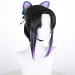 Demon Slayer liblikas Shinobu Cosplay parukas S&uuml;nteetiline l&uuml;hike sirge parukas Anime Coser armas t&uuml;druk K&otilde;rge kvaliteediga parukas Halloweeni pidu as the picture-Image size