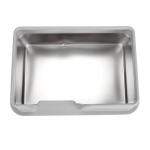Roostevabast terasest liivakast k&otilde;rgete &auml;&auml;rtega, pritsmeid v&auml;ltiv, kergesti puhastatav, suletud kassiliivakast v&auml;ikestele ja keskmistele kassidele Small Size Grey