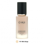 O HUI Ultimate Cover T&auml;iuslikkustav Meigip&otilde;hi SPF 35/PA++ 30ml Y01 Piimjas Beež Korea Luksusbr&auml;ndi Pood