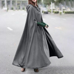 Naiste Trench Coat Open Front Cardigan Jacket Coat Cape Cloak Plus S