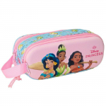 Trousse Princesse Disney Rose 3D 21 CM - 2 cpt