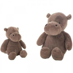 Peluche - LLOPIS - HIPPO - 25 cm - Multicolore - Marron puhas