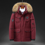 Talve sulejope Meeste keskmise pikkusega kapuutsiga Parker talvejope XXXL