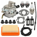 ZAMA C1Q-S83 Karburaatori ja &otilde;hufiltri komplekt mootoritele FS120 FS200 FS250 FS300 FS350 FS120R FS200R FS020 Karburaator 4130 350 6200, 0000 930 2802