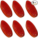 APSMOTIV Eesmised K&otilde;rgendatud Kabiini Katuse M&auml;rgutuled 6 TK Haagis 24V LED K&uuml;lgm&auml;rgutuled Punased Poolhaagisele Freightliner Kaubaveo Universaalne Sobivus punane