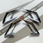 Chrome Honda Goldwing GL1833 GL1800 2018 k&uuml;lgpaneeli ventilatsiooniavade ja esitiibade ventilatsiooniavade jaoks Side Panel Vent