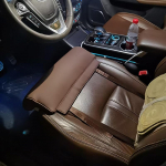 Auto jala pikendaja jala toetuspadi auto juhiistme kontoritooli jaoks, universaalne autoistme pikendusmati jala toetus padi autodele bussidele rongidele pruun