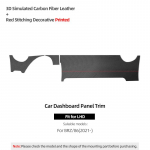 Betterhumz For Subaru BRZ/Toyota GR86 - Made of Alcantara Dashboard Panel trument Trim Stickers Car Interior Accessories Carbon Fiber LHD