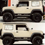 Suitable for Suzuki's new JIMNY Guard body stickers, off-road modification decals, Jimny door decorative stickers must