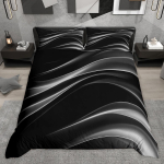Homewish Neoonlainete Tekikate Komplekt Must Geomeetriline Voodikomplekt Moodne Abstraktse Kunsti Tekikate Komplekt EU Single(135*200cm)3pcs