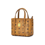 MCM Toni Br&auml;ndi Logo T&otilde;mblukuga Nahast T&otilde;mblukuga Ostukott &Otilde;lakott Crossbody K&auml;ekott Mini Naiste Toteskotid Pruun Konjak MWPFSMT03CO001 Basic Set (Bag+Dust Bag)