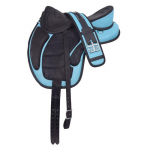 S&uuml;nteetiline Freemax Mitmeotstarbeline puudeta sadul Hobusesadul Inglise ratsutamine Must sadul Saadaval k&otilde;ik suurused 14.5 Inch taevasinine v&auml;rv