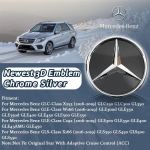 Must &auml;&auml;r ja h&otilde;bedane &auml;&auml;r 3D peegel Esiv&otilde;re Embleem Logo Mercedes Benz GLC X253 GLE W166 C292 GLS X166 16-19 M&auml;rk