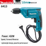 Makita 6413 Juhtmega Elektriline Puur-Kruvikeeraja CN pistikuga (adapter kaasas)
