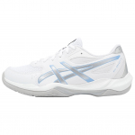 ASICS GEL ROCKET 12 Breathable Support Volleyball Shoes Unisex White Blue 1071A116-104 41.5
